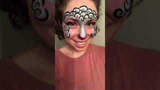 Speedy #Easter Sheep Paint 🎨 🐑 ⭐️ #shorts #artist #stepbystep #tutorial #makeup
