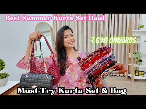 Affordable Kurta Set & Bag Haul Under ₹1000 l Dream Simple