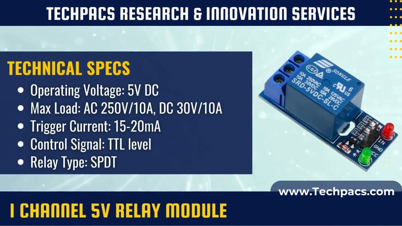 1 Channel 5V Relay Module Detailed Description,Applications and Technical Specifications