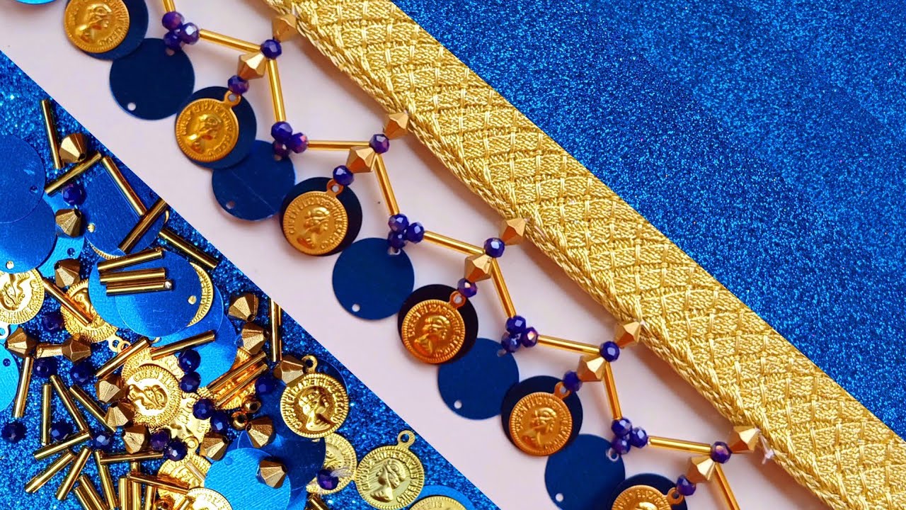 Have you ever seen such a gorgeous jewelry embroidery?#diy💙💙💙