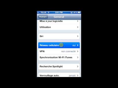 comment regler donnees cellulaires iphone