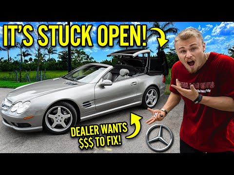I Fixed The Broken Convertible Roof On My $100,000 Mercedes Benz