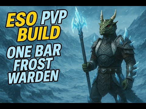 ESO PvP, Frostkeeper One Bar Warden Build! Fun to Play Easy to Obtain!