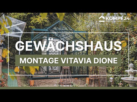 Montage Vitavia Gewächshaus Dione |  Fundamentrahmen betonieren