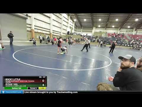 97 Lbs Cons. Round 4 - Rocky Little, Inland Northwest Wrestling Training Center Vs Rydge Vail, Bon