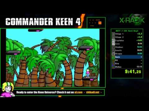 Commander Keen 4 Hard Speedrun Any% Gltichless - in 15:08