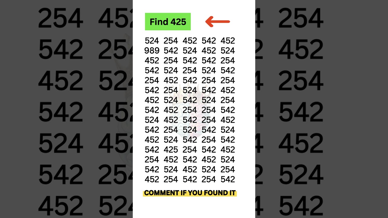The Internet Can’t Solve This! Find the 425 If You Can! 💻💥