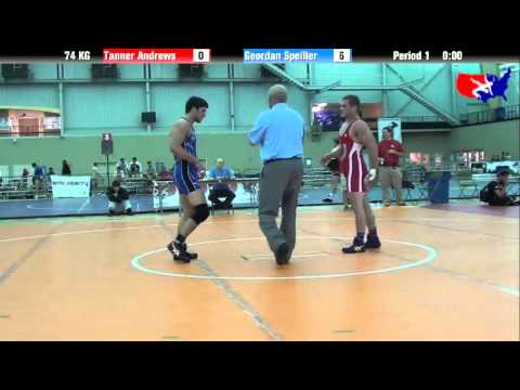 Tanner Andrews vs. Geordan Speiller at 2013 ASICS University Nationals - GR