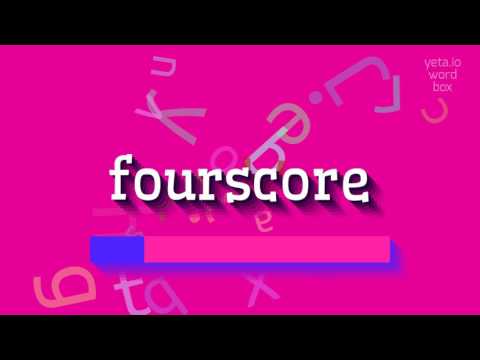 Fourscore – wie wird es ausgesprochen?  #fourscore (FOURSCORE - HOW TO PRONOUNCE IT?