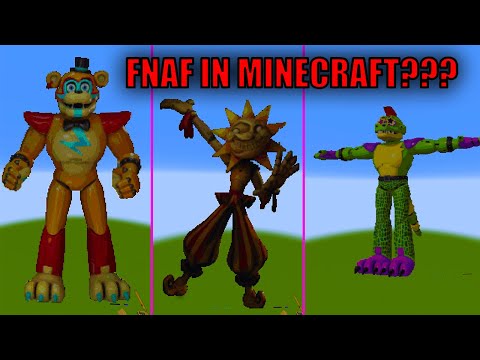 Five nights at Freddy security breach in MINECRAFT #shorts