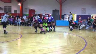 preview picture of video 'Gem City Rollergirls vs ROCK  05-11-2013 - H2J10U - Spacey'