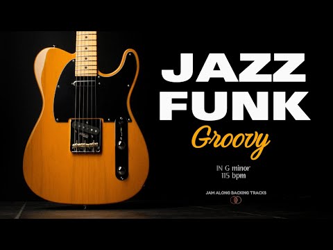 Jazz Funk Guitar Backing Track in Gm ( 115 bpm )