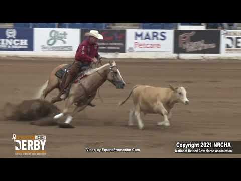 SJR Talkin Diamonds shown by Corey D  Cushing - 2021 DT Horses Western Derby-Open Derby FINALS, Cow
