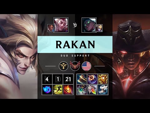 Rakan Support vs Senna - NA Grandmaster Patch 25.05