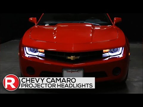 Chevy Camaro Projector Headlights w/ LED Neon DRL (2010-2013) - Spec-D Lights DIY Install & Review
