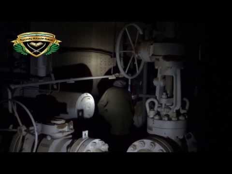 مجموعة من كتيبة عباد الرحمن التابعة للواء اسود السنة تؤمن حماية ورشة اصلاح خط الغاز