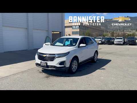 2024 Chevrolet Equinox FWD LT in White for sale at Bannister Chevrolet Penticton in Penticton, BC