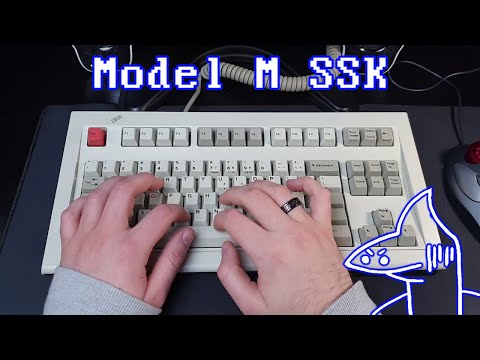 Typing Demo - 1987 IBM Model M Space Saving Keyboard (SSK)