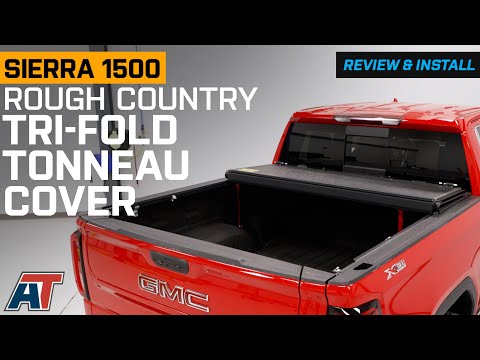 2019-2024 Sierra 1500 Rough Country Hard Low Profile Tri-Fold Tonneau Cover Review & Install