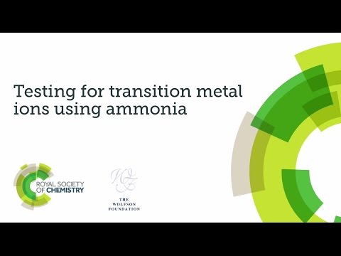 Practical skills assessment video - testing for transition metal ions using ammonia