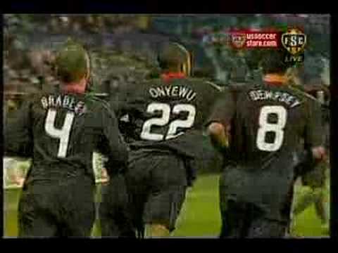 USA goals against Poland (Bocanegra, Onyewu, Lewis)