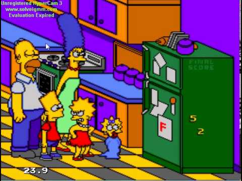 the simpsons bart's nightmare game over genesis