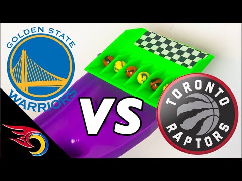Marble Race: NBA Finals 2019 GS Warriors vs Toronto Raptors | Premier Marble Racing