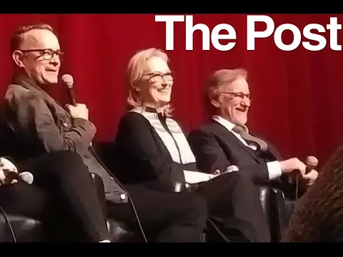 THE POST movie talk with Meryl Streep, Tom Hanks, Steven Spielberg & crew - November 27, 2017