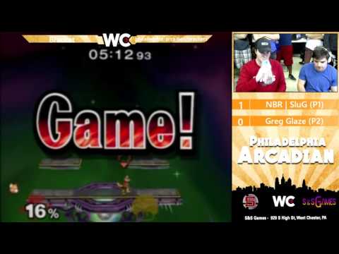 The Philadelphia Arcadian: NBR | SluG (Fox) vs Greg Glaze (Luigi) - Winners Quarter Finals