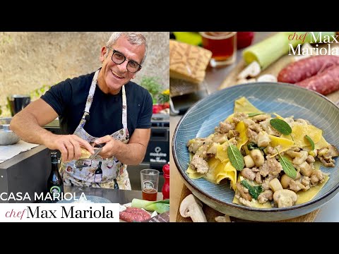 PASTA FUNGHI E SALSICCIA - Ricetta facile e veloce di Chef Max Mariola