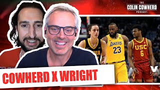 Nick Wright on LeBron James playing with Bronny on Lakers, Caitlin Clark impact | Colin Cowherd NBA