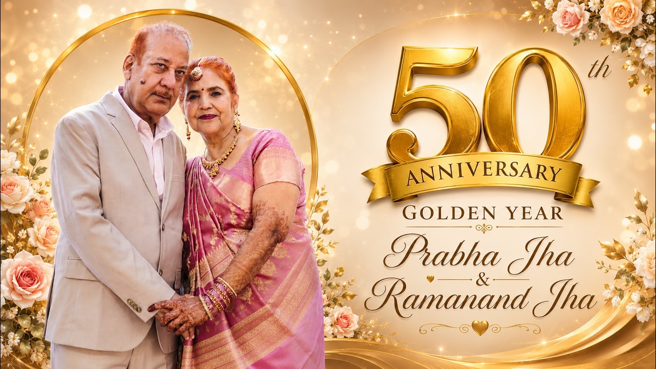 50th Wedding Anniversary || Prabha Jha & Ramanand Jha || Unique Click Presents ||