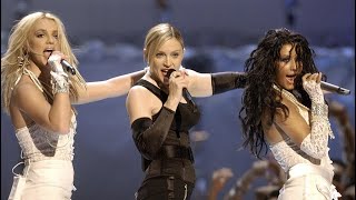 Christina Aguilera, Madonna &amp; Britney Spears - Like A Virgin/Hollywood (Live)