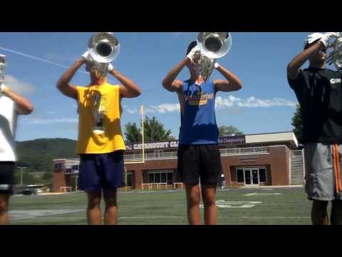 Cadets hornline warm up (July 9, 2013)