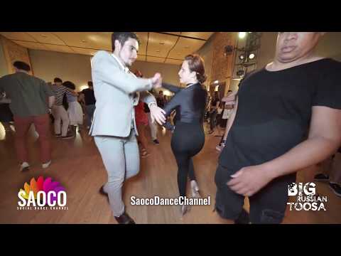 Markos Karmazin and Jane Baranova Royzman Salsa Dancing at BIG RUSSIAN TOOSA 2019, Friday 21.06.2019