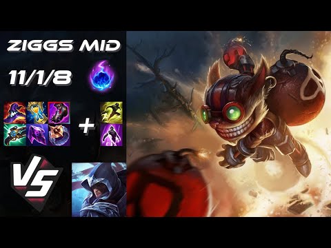 MID Ziggs vs Talon - EU Grandmaster Patch 25.S1.5