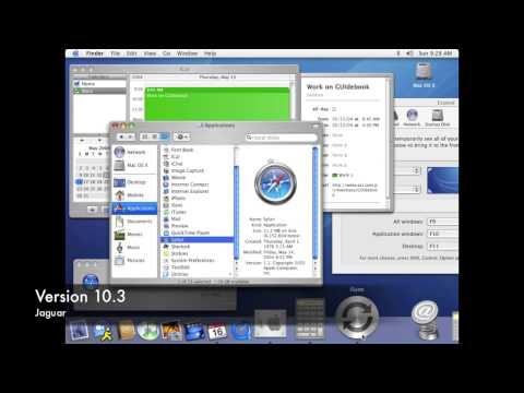The History Of Mac OS X 2001   2012 HD
