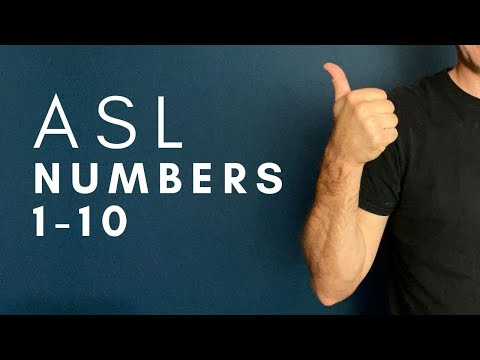 Numbers 1-10 in ASL | American Sign Language for Beginners