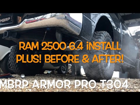 MBRP Armor Pro T304 Install on 2017 Ram 2500 6.4