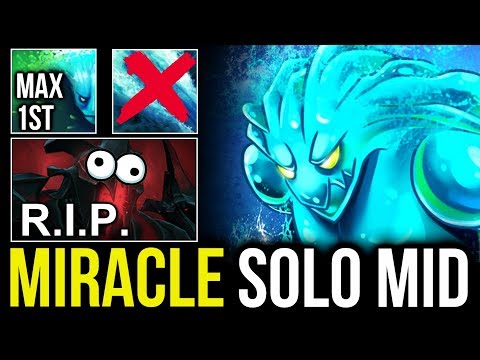 How MIRACLE- Morphling Mid Solo vs SF - Situational Skill Build Max Attribute Shift First DOTA 2