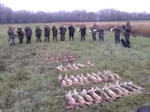 Erlegte Strecke verblasen