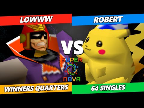 Supernova 2024 Winners Quarters - Lowww (Falcon) Vs. Robert (Pikachu) Smash 64 - SSB64