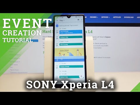 How to Add Event to Calendar in SONY Xperia L4 – Create Event & Notification