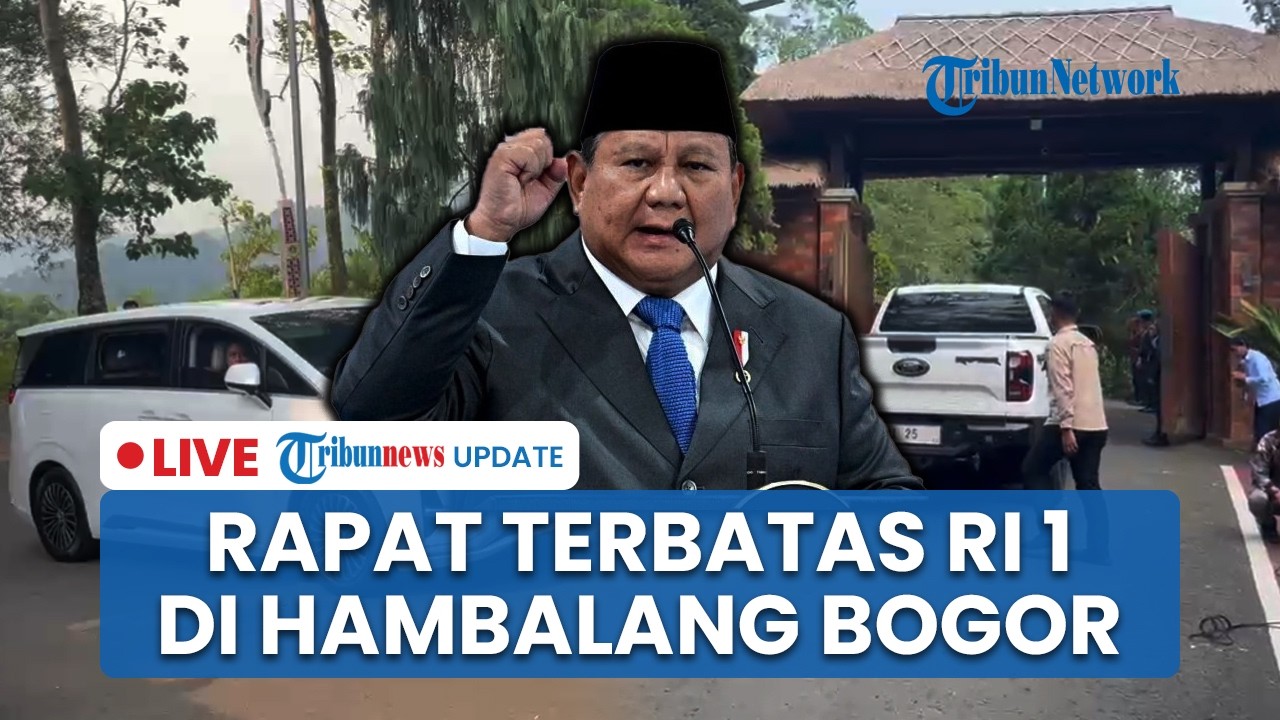 LIVE: Presiden Prabowo Subianto Gelar Rapat Terbatas di Hambalang Bogor, Bahas Evaluasi Haji