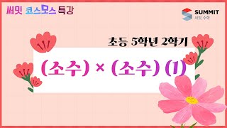 [써밋코스모스 특강] 5학년2학기 (소수) × (소수) (1)