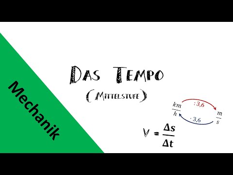 M06 Das Tempo einer Bewegung