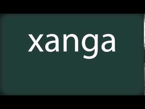 How to pronounce xanga