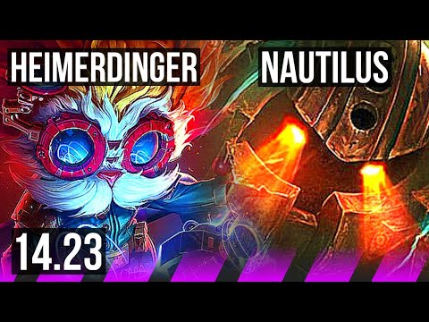 HEIMERDINGER & Sivir vs NAUTILUS & Tristana (SUP) | Rank 7 Heimer, 6/2/8 | NA Grandmaster | 14.23