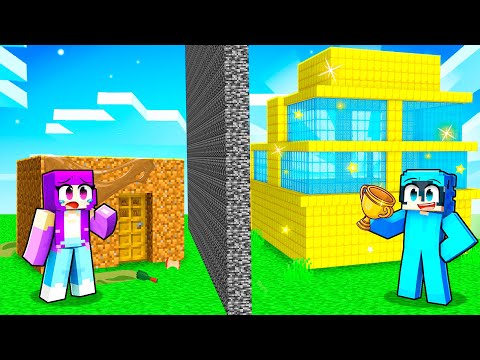 WE BUILT A GOLDEN CASTLE IN THE BUILDING Clash! - Minecraft