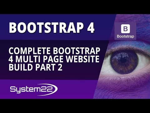 Bootstrap 4 Complete Multi Page Website Build Part 2